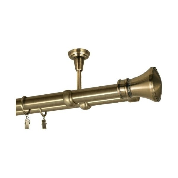 Galerie dubla Luxor, suport tavan, grosime 25 si 19mm, aur antic, 360 cm