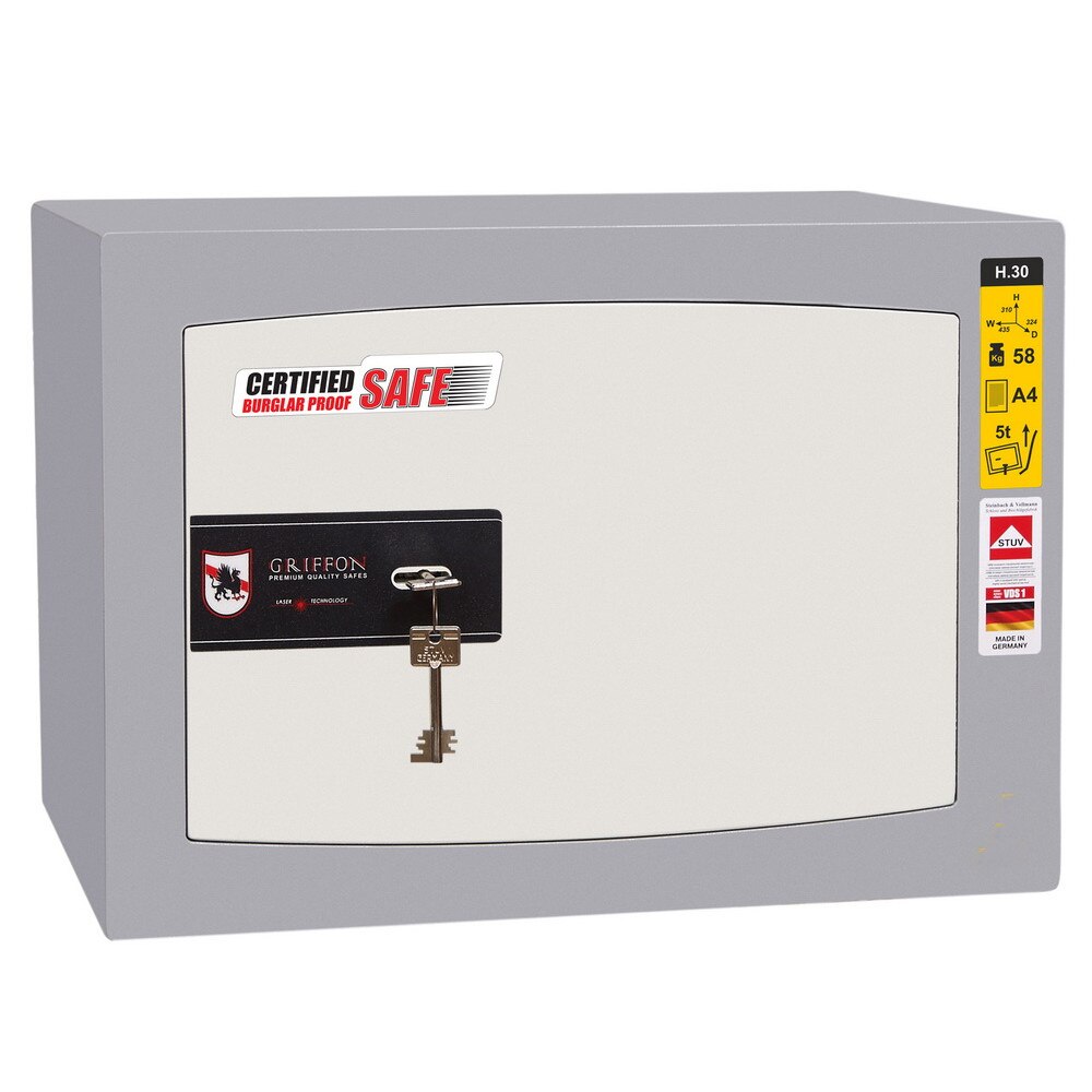 Seif certificat SR EN 1143-1 Clasa I, Inchidere cu cheie,310x435x324 mm Planet Safe H.30.K
