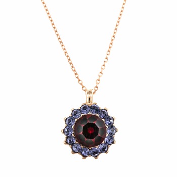 Pandantiv cu lant placat cu Aur roz de 24K, Cristale, Xenia - Odyssey by Roxannes - Mariana Jewellery, Multicolor 5034/1-1091RG Pandantiv cu lant placat cu Aur roz de 24K, Cristale, Xenia - Odyssey by Roxannes - Mariana Jewellery, Multicolor 5034/1-1091RG