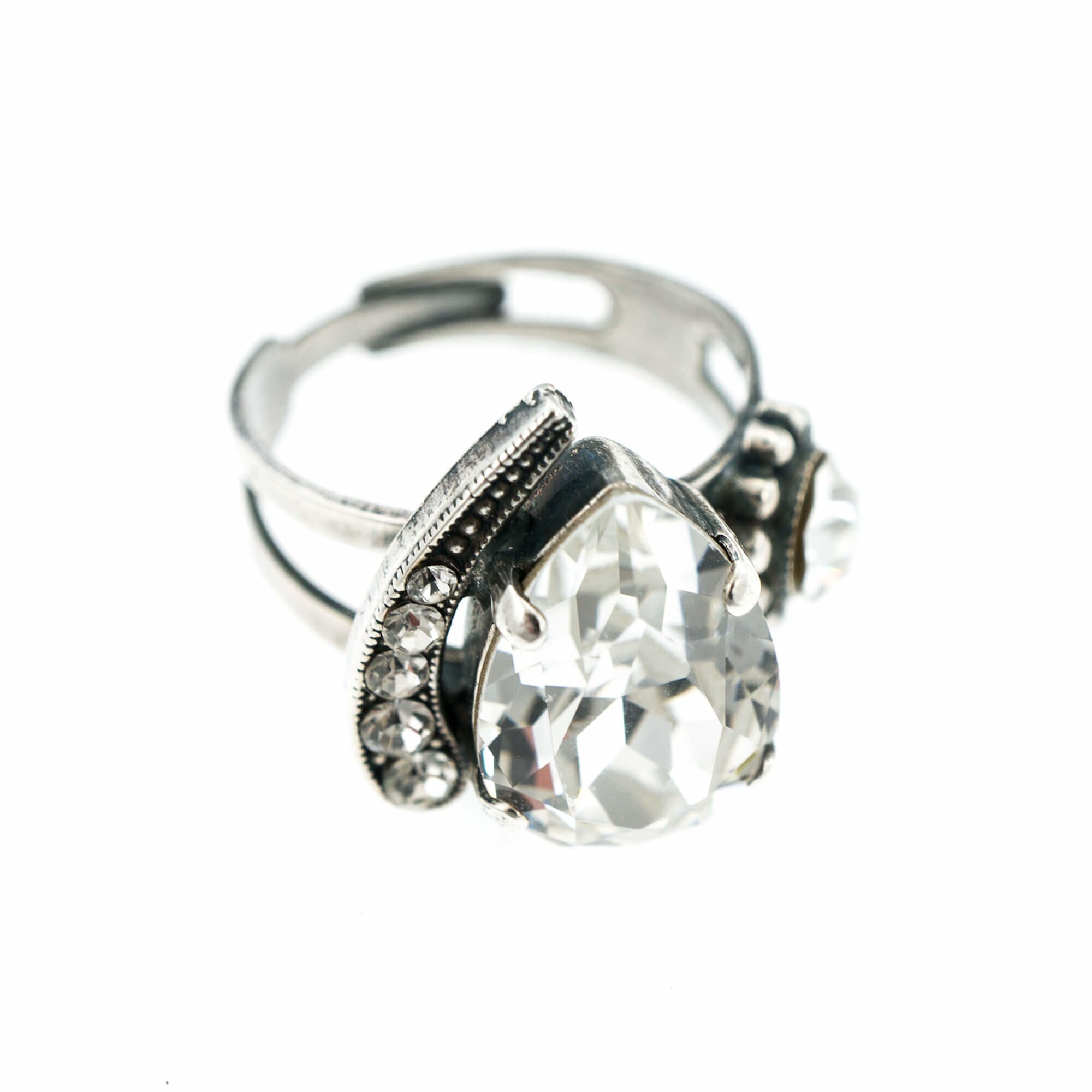 Inel placat cu Argint 925, Cristale, On a Clear Day by Roxannes - Mariana Jewellery, Cristal Transparent 72009-001001SP