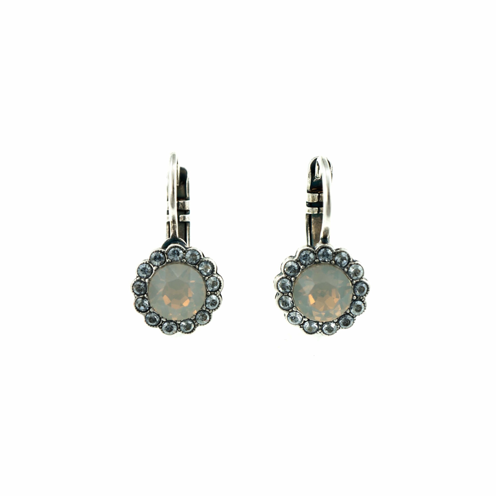 Cercei placati cu Argint 925, Cristale, Silk by Roxannes - Mariana Jewellery, Alb/Creme 1133-1049SP6