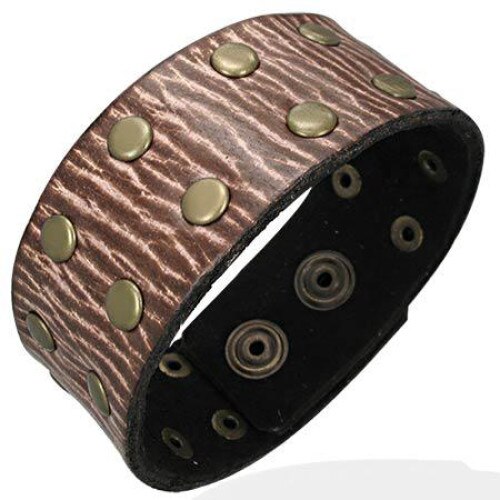 Bratara BeSpecial, BSL2495, Argintiu, Piele naturala, Lungime 23,5 cm