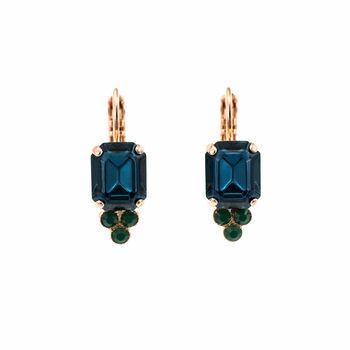 Cercei placati cu Aur roz de 24K, Cristale, Mediterranean Blue by Roxannes - Mariana Jewellery, Verde/Albastru 1009-1316RG6 Cercei placati cu Aur roz de 24K, Cristale, Mediterranean Blue by Roxannes - Mariana Jewellery, Verde/Albastru 1009-1316RG6