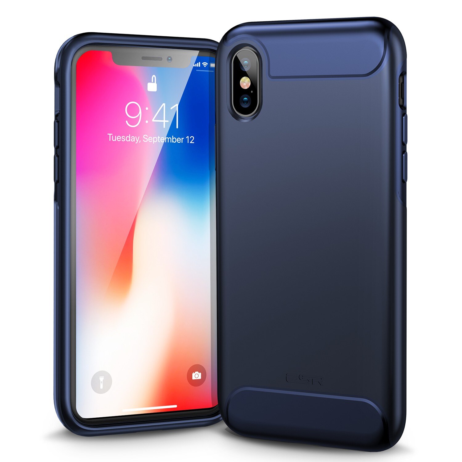 Carcasa ESR Rambler iPhone X, Purplish Blue