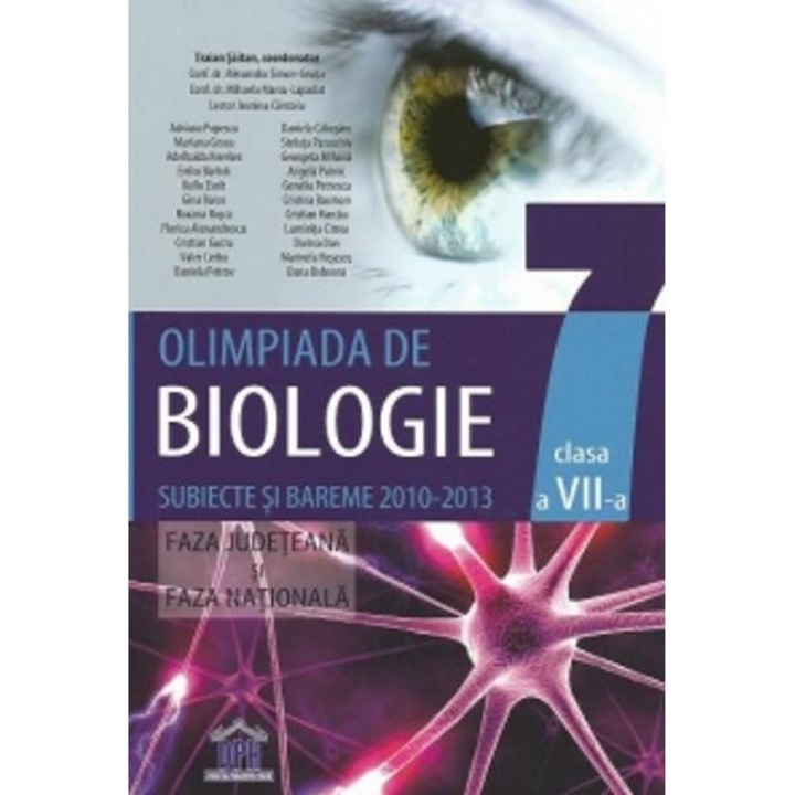 Olimpiada de biologie clasa 7, Traian Saitan, subiecte si bareme 2010-2013