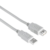 Extensie cablu Hama USB 2.0, ecranat, gri, 3 m