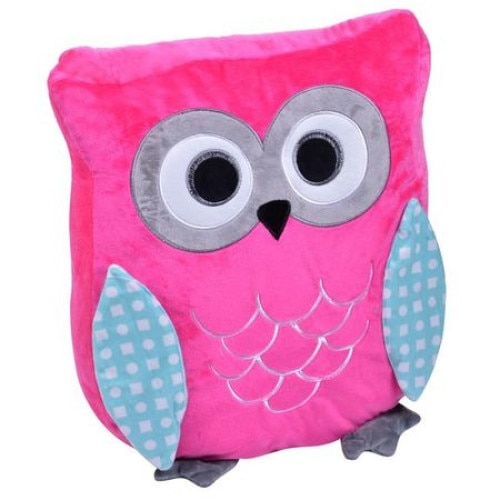 Perna decorativa iMK®, model bufnita, roz