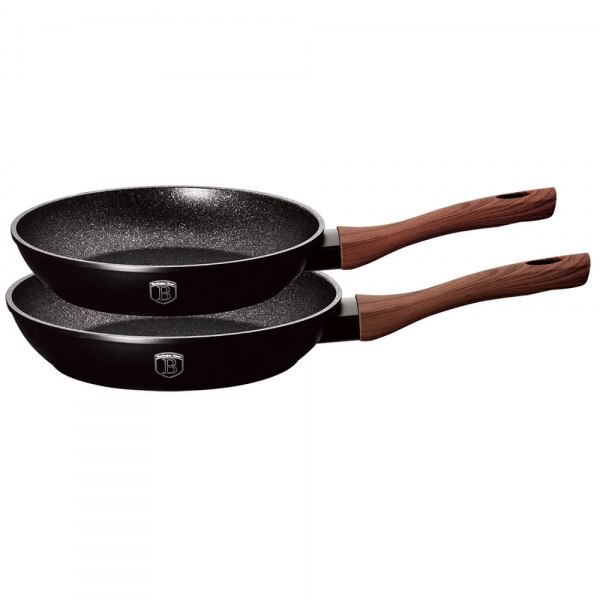 Set tigai marmorate (2 piese) din aluminiu forjat Ebony Rosewood Collection Berlinger Haus