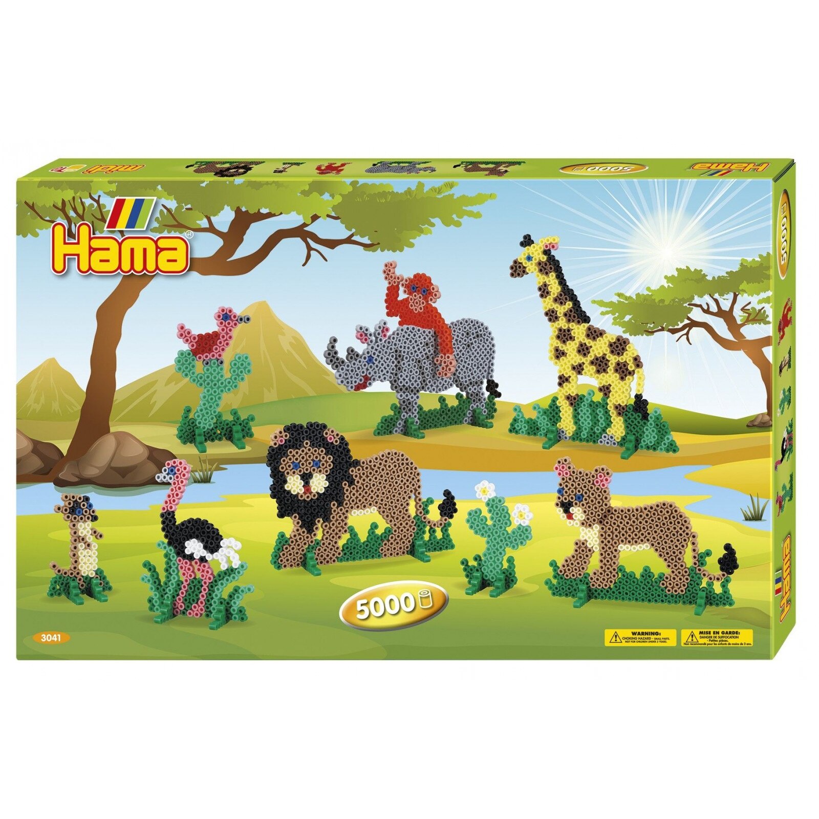 Margele de calcat Hama Midi SAFARI - 5000 margele in cutie