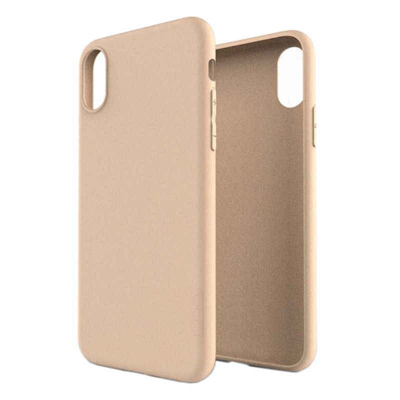 Husa de protectie compatibila cu Apple iPhone XS Max din silicon, Gold + Folie Joyshell cu sticla Asahi Japonia
