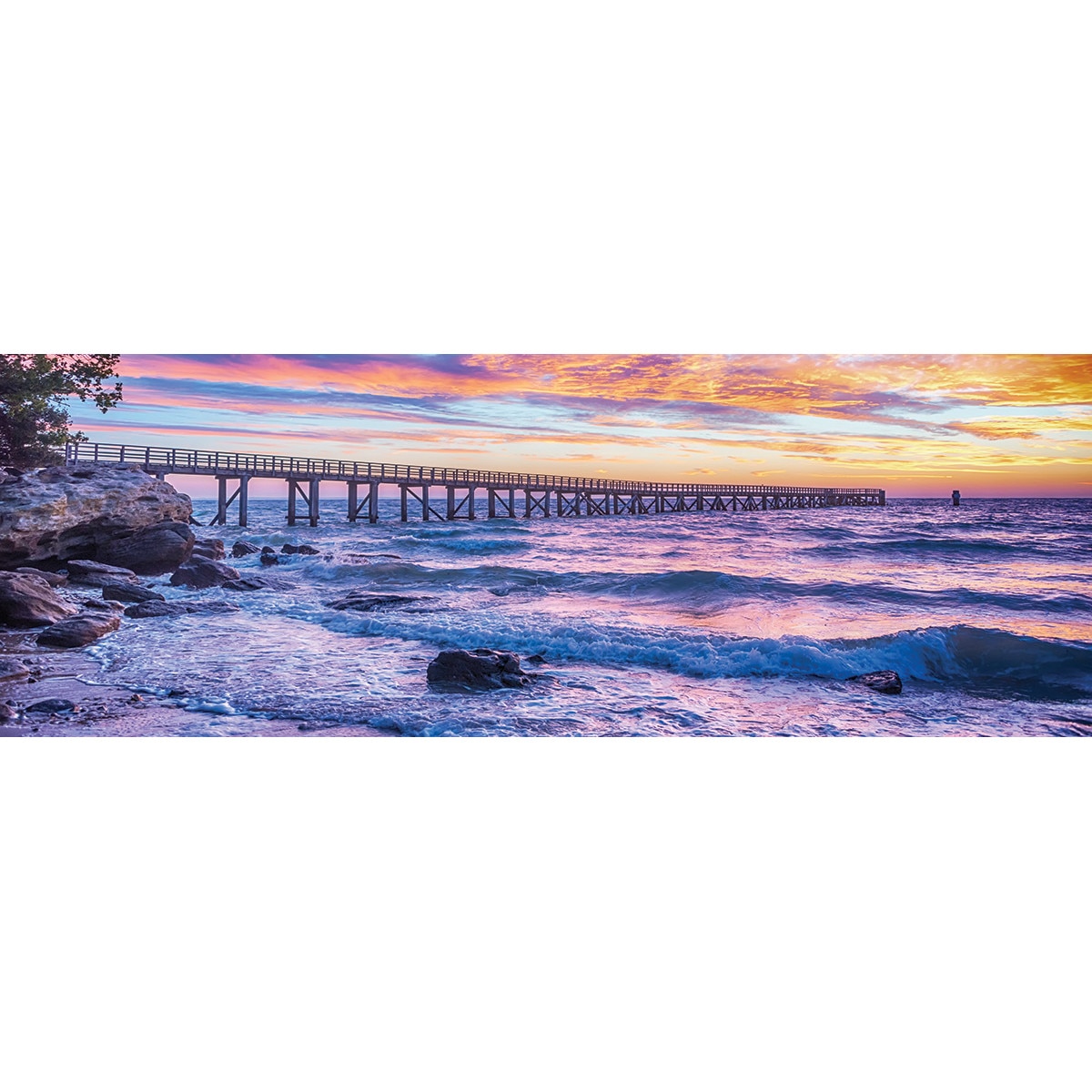 Fototapet DEGRETS 83440 Apus peste mare 219x624cm Vlies