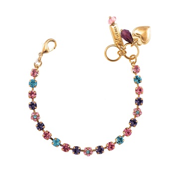 Bratara placata cu Aur roz de 24K, Cristale, Cotton Candy - The Sweet Life by Roxannes - Mariana Jewellery, Multicolor 4008-144RG Bratara placata cu Aur roz de 24K, Cristale, Cotton Candy - The Sweet Life by Roxannes - Mariana Jewellery, Multicolor 4008-144RG