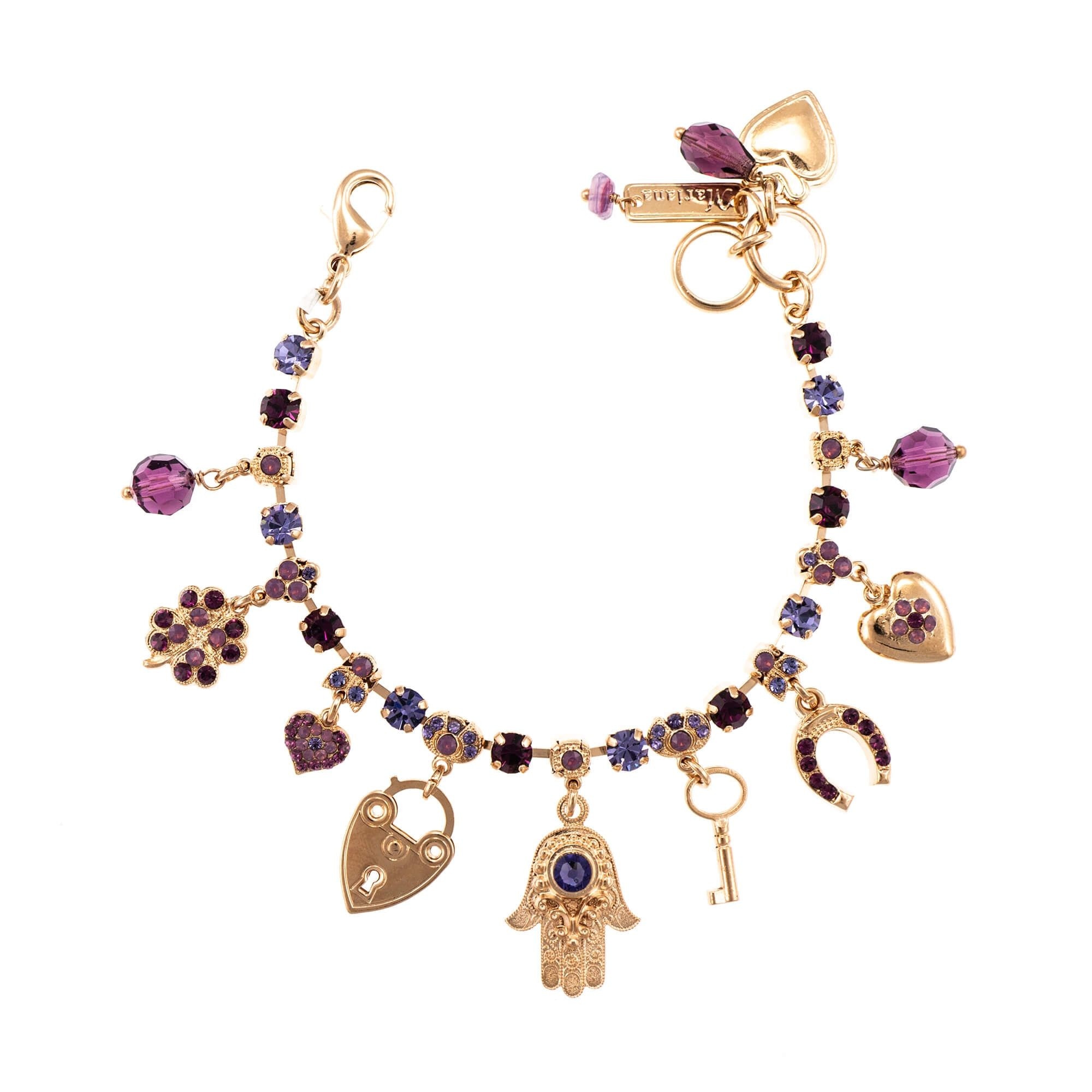 Bratara placata cu Aur roz de 24K, Cristale, Bohemian Rhapsody by Roxannes - Mariana Jewellery, Mov 4036/1-20453RG