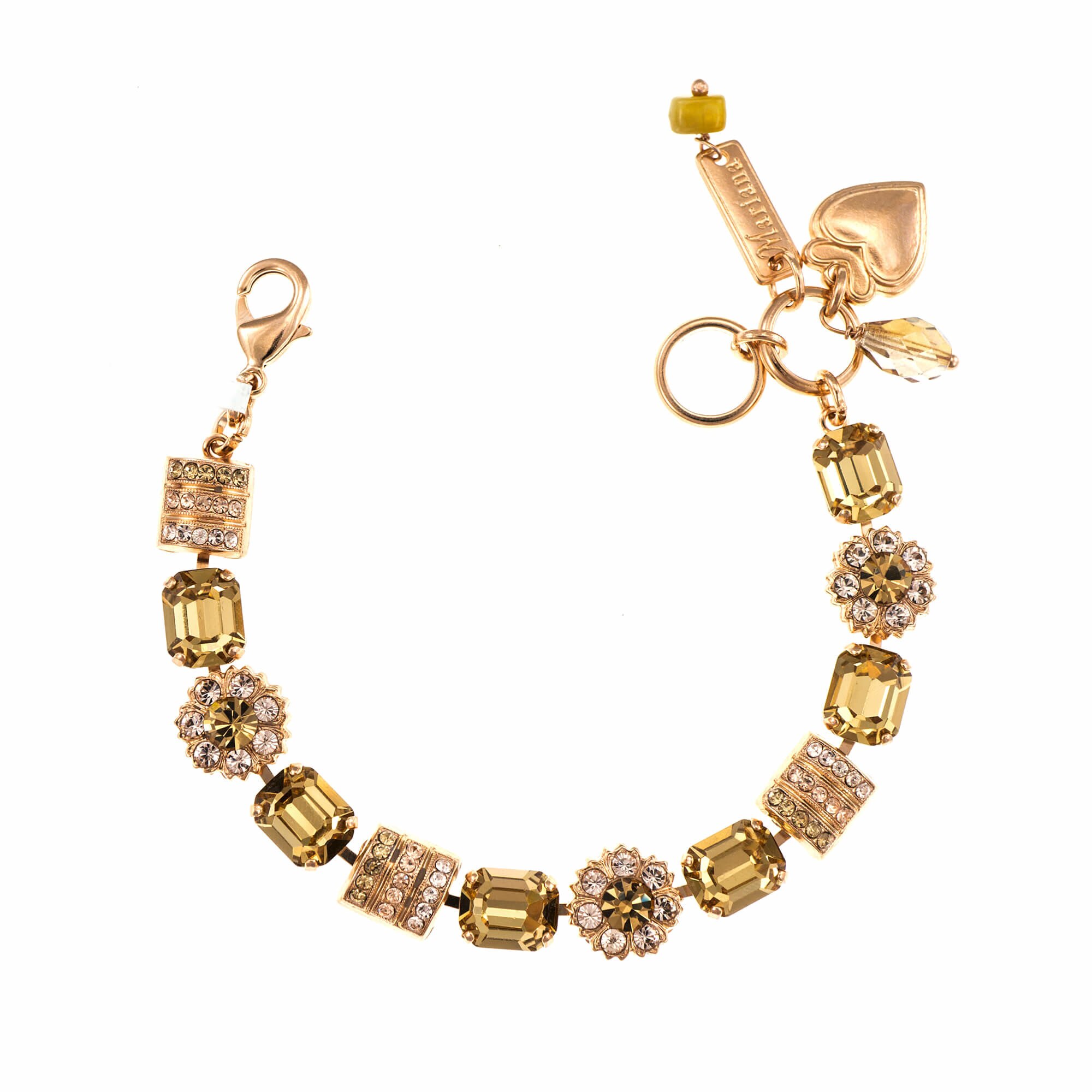 Bratara placata cu Aur roz de 24K, Cristale, Jackie by Roxannes - Mariana Jewellery, Bej 4099-39132RG