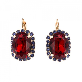 Cercei placati cu Aur roz de 24K, Cristale Swarovski, Xenia - Odyssey by Roxannes - Mariana Jewellery, Multicolor 1090/1-1091RG6 Cercei placati cu Aur roz de 24K, Cristale Swarovski, Xenia - Odyssey by Roxannes - Mariana Jewellery, Multicolor 1090/1-1091RG6