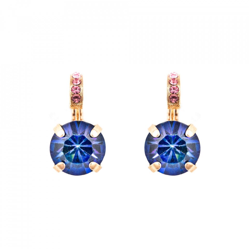 Cercei placati cu Aur roz de 24K, Cristale Swarovski, Cotton Candy - The Sweet Life by Roxannes - Mariana Jewellery, Multicolor 1056-144RG6