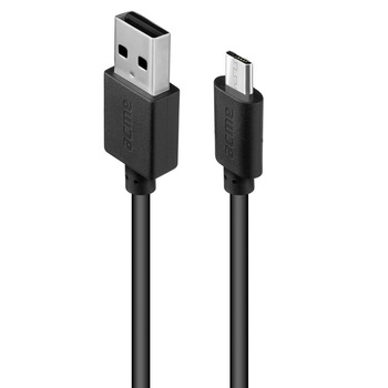 Cablu de date Acme CB1011, Micro USB, 1M, Negru Cablu de date Acme CB1011, Micro USB, 1M, Negru