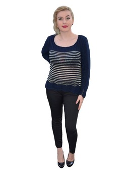 Bluza de ocazie,croi evazat, D&J Exclusive, Albastru marin Bluza de ocazie,croi evazat, D&J Exclusive, Albastru marin