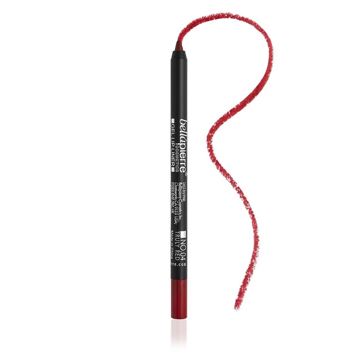 Creion contur buze waterproof BellaPierre Truly Red 1.8 g