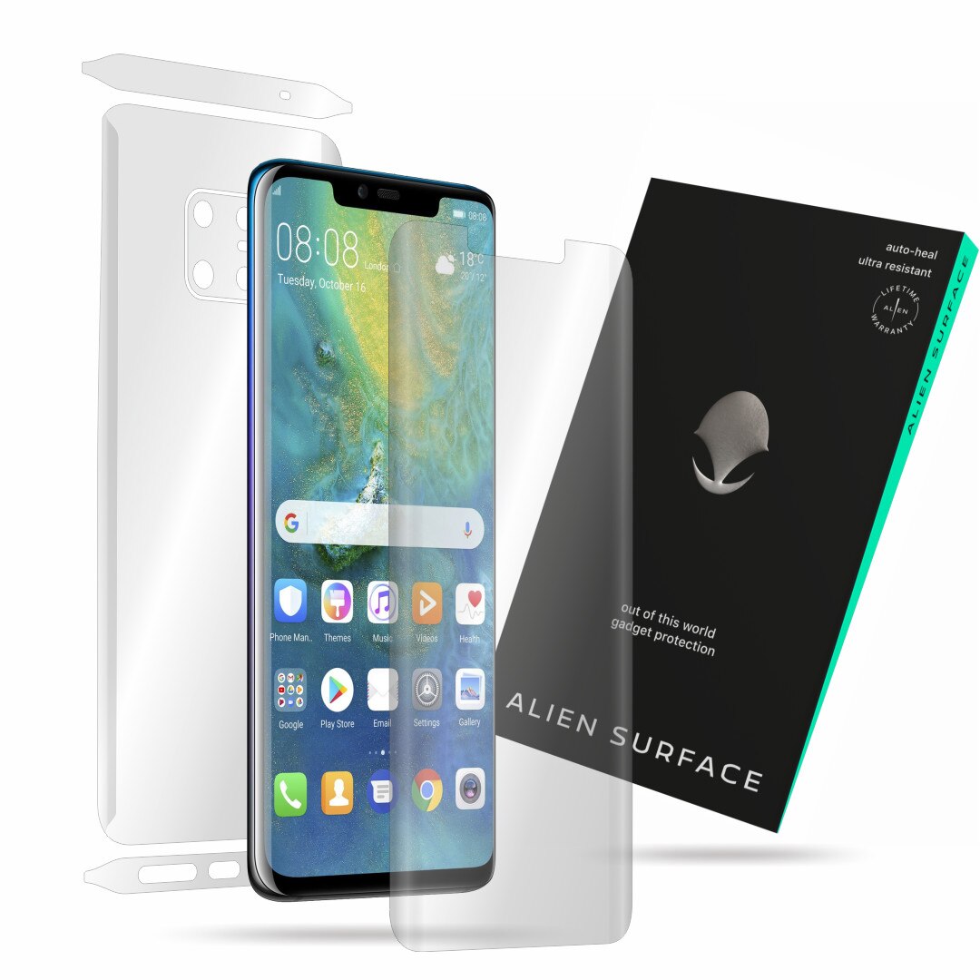Folie Alien Surface, Huawei Mate 20 Pro, protectie ecran, spate, laterale