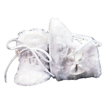 Cizmulite bebe, albe cu siret Cizmulite bebe, albe cu siret