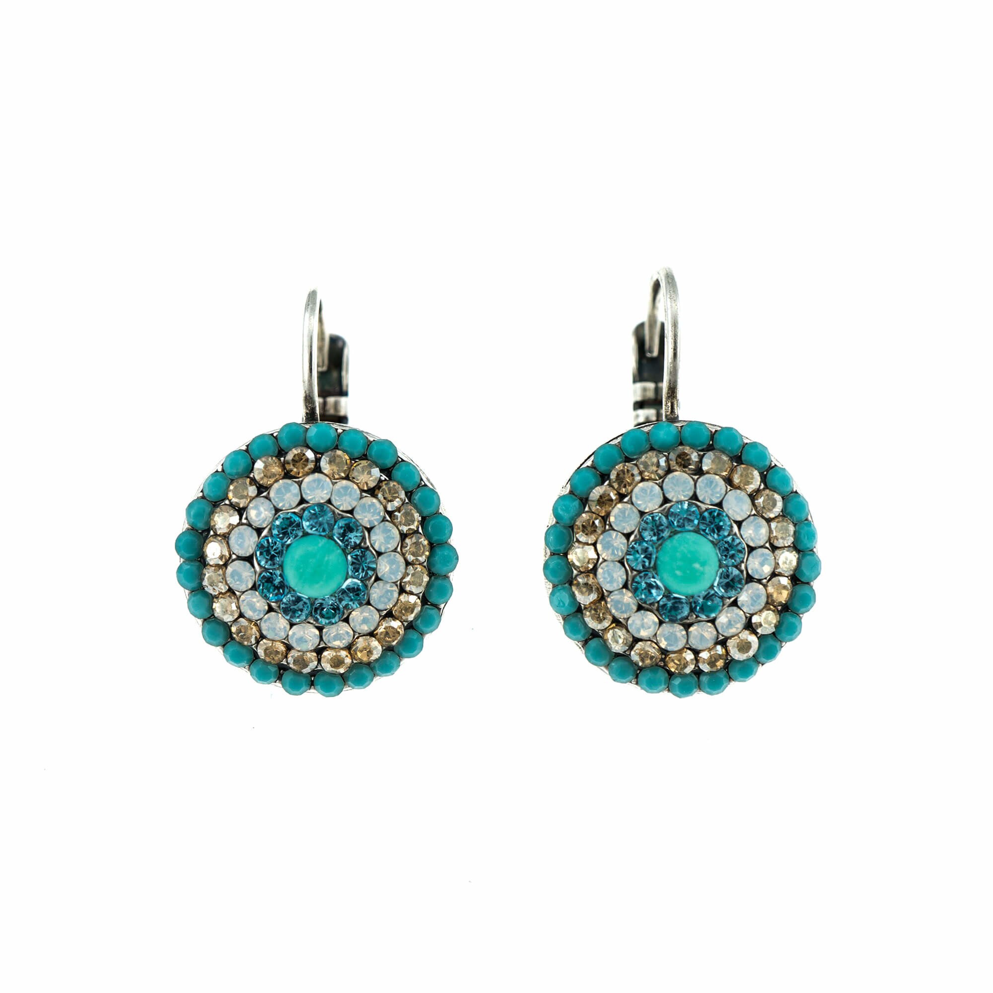 Cercei placati cu Argint 925, Cristale, Sapphire Sky by Roxannes - Mariana Jewellery, Albastru/Alb 1193-807SP6