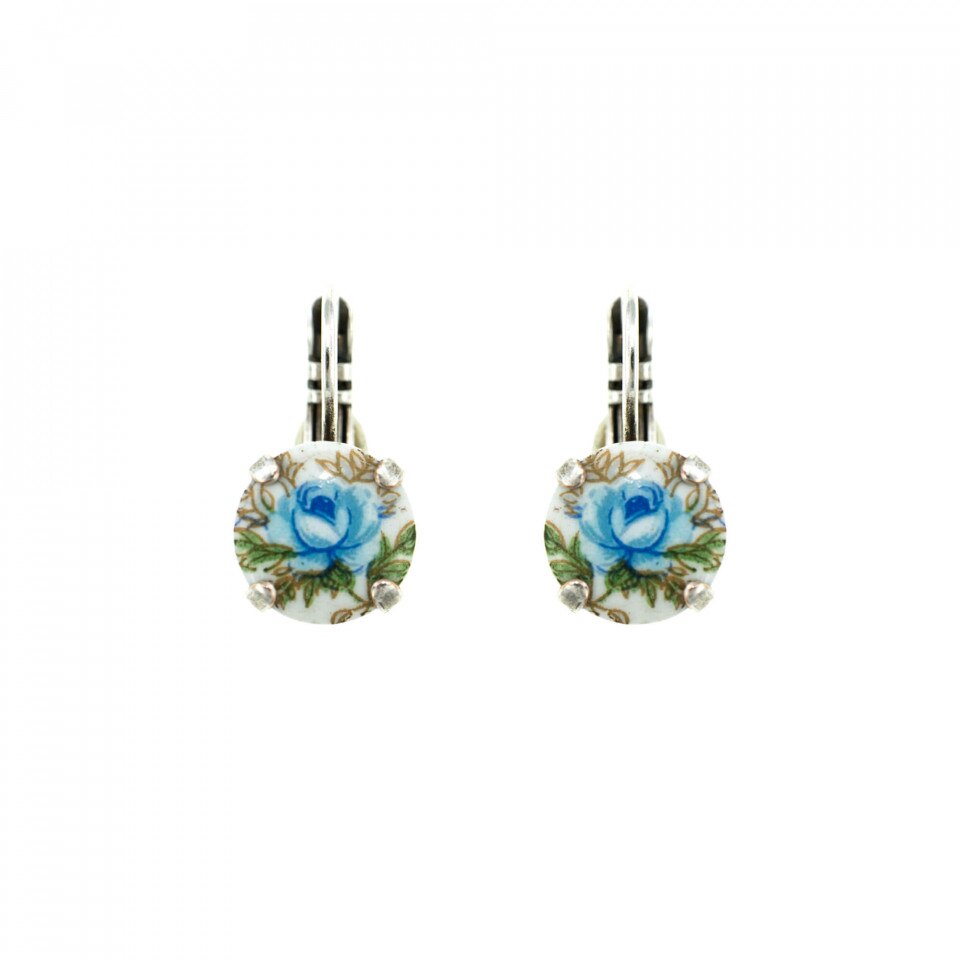 Cercei placati cu Argint 925, Cristale Swarovski, Blue Sky by Roxannes - Mariana Jewellery, Bleu 1445-01231SP6