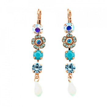 Cercei placati cu Aur roz de 24K, Cristale Swarovski, Cindy by Roxannes - Mariana Jewellery, Turquoise 1504/1-2677RG6 Cercei placati cu Aur roz de 24K, Cristale Swarovski, Cindy by Roxannes - Mariana Jewellery, Turquoise 1504/1-2677RG6