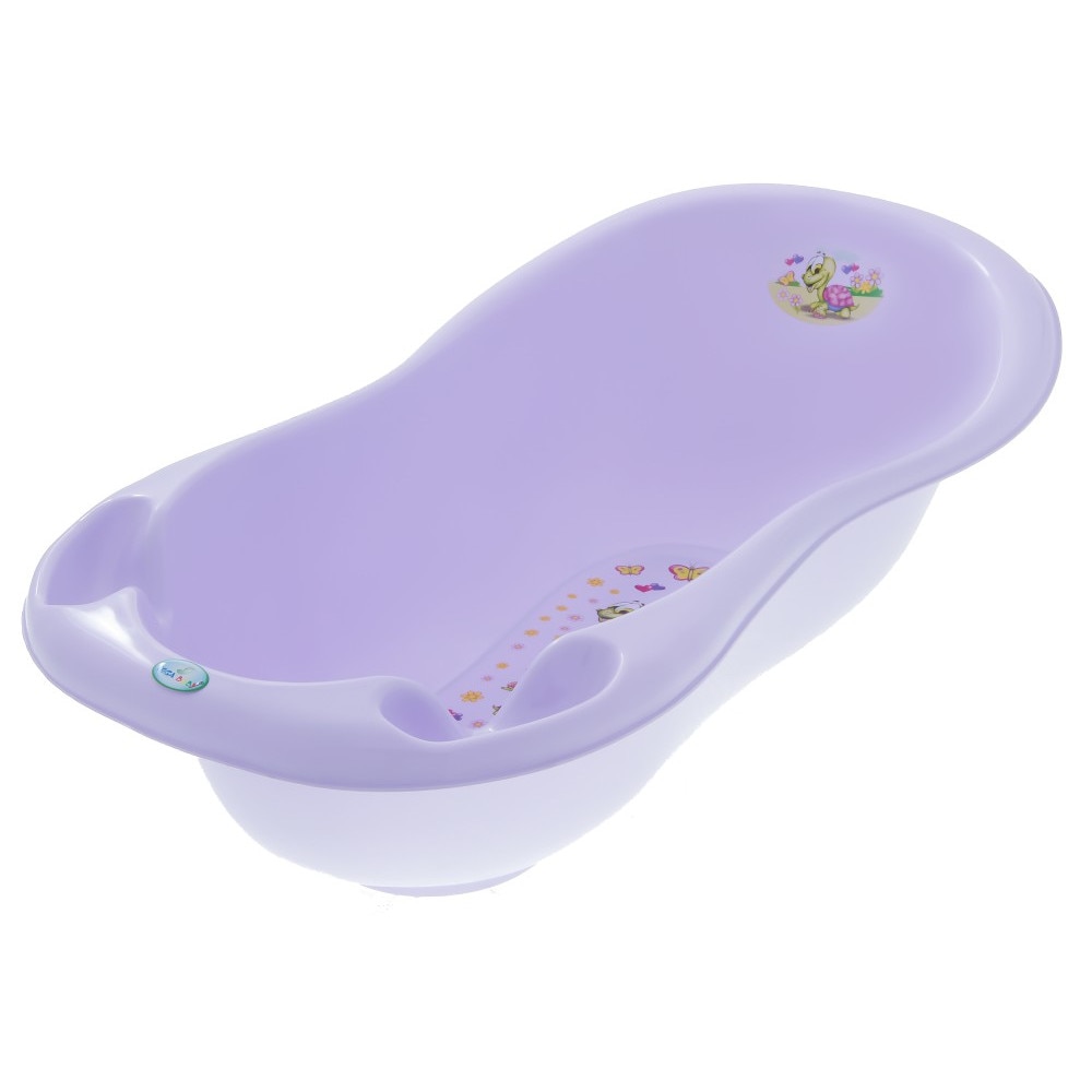 Cadita Tega Baby Happy Turtle 102 cm Mov cu senzor de temperatura