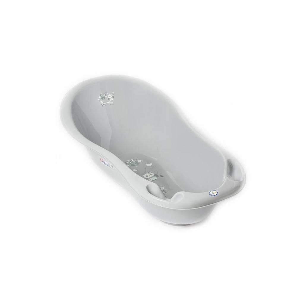Cadita copii 86 cm cu senzor de temperatura Owl Gri