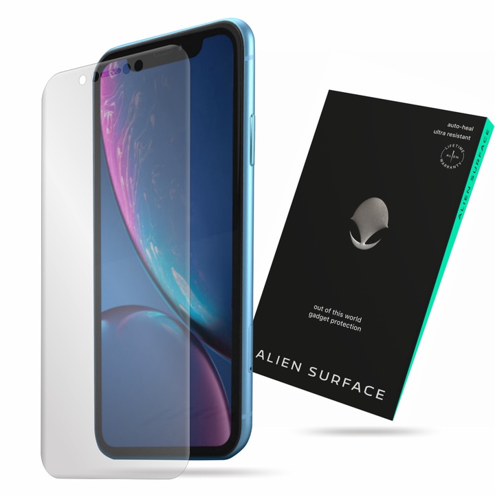 Folie protectie, compatibil cu Apple iPhone XR, ecran, Alien Surface