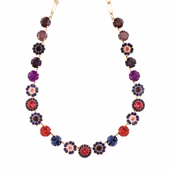 Colier placat cu Aur roz de 24K, Cristale, Xenia - Odyssey by Roxannes - Mariana Jewellery, Multicolor 3045/2-1091RG Colier placat cu Aur roz de 24K, Cristale, Xenia - Odyssey by Roxannes - Mariana Jewellery, Multicolor 3045/2-1091RG