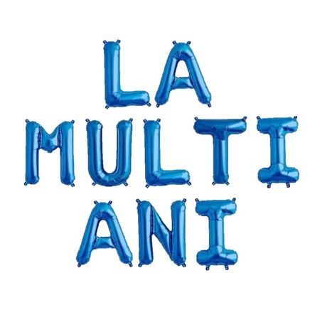 Set Baloane Folie La Multi Ani Albastru 40cm Emag Ro