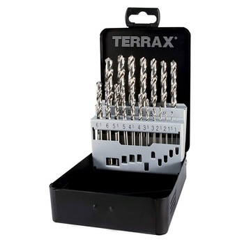 Set burghie DIN 338 tip N HSS-G, RUKO TERRAX, 19 piese Set burghie DIN 338 tip N HSS-G, RUKO TERRAX, 19 piese