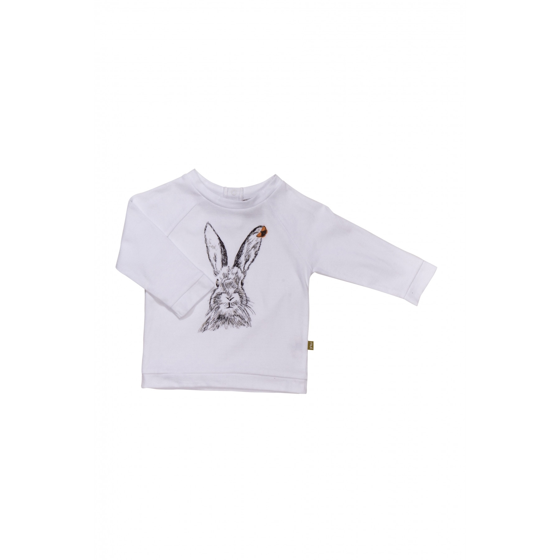 Bluza KK din bumbac organic, culoarea alba