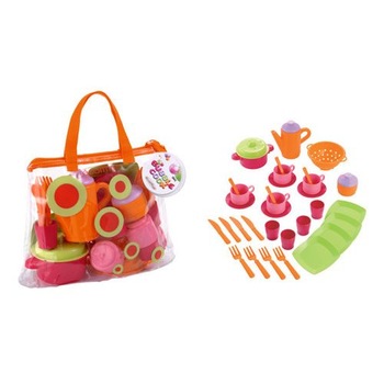 Gentuta Ecoiffier cu accesorii de Bucatarie Gentuta Ecoiffier cu accesorii de Bucatarie