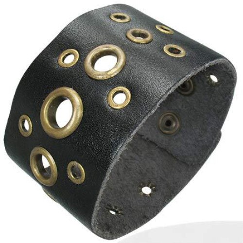 Bratara BeSpecial, BSL1032, Negru, Piele naturala, Lungime 23 cm