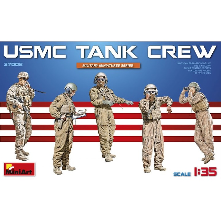 MiniArt Tank katonai modell USMC Tank crew 1:35 Mini 37008