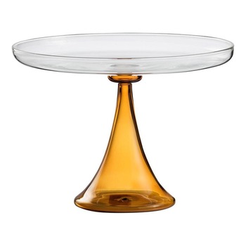 Tortiera ELEMENTAL medie, ambra, Gabriela Seres, lucrata manual, handmade, H190mm, D250mm Tortiera ELEMENTAL medie, ambra, Gabriela Seres, lucrata manual, handmade, H190mm, D250mm