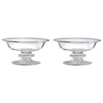 Set de 2 suporturi de fructe OUEST, Gabriela Seres, lucrat manual, handmade, H80mm, D175mm Set de 2 suporturi de fructe OUEST, Gabriela Seres, lucrat manual, handmade, H80mm, D175mm