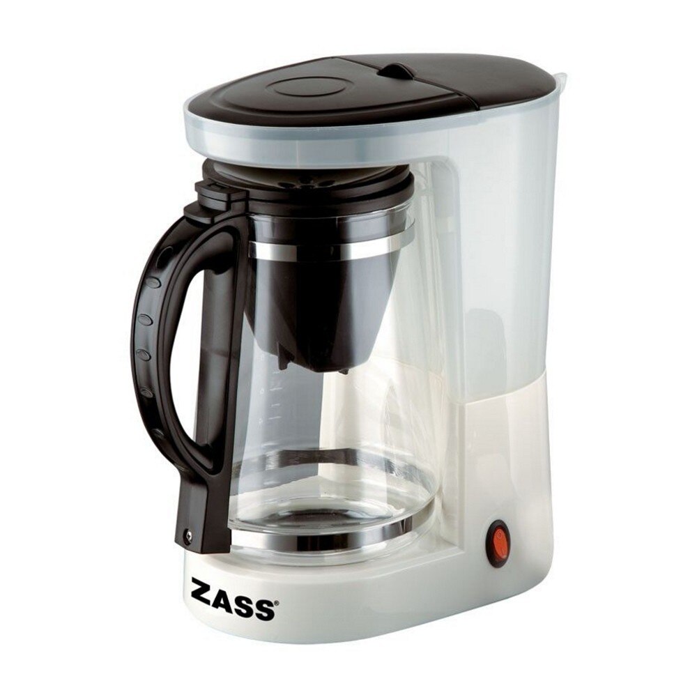 Cafetiera/ceainic, 680 W, 1 l, capacitate 8 cesti, filtru din inox, functie de mentinere cald, alb
