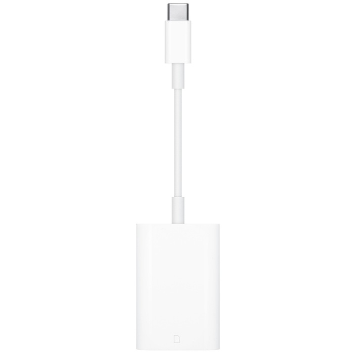 Adaptor cititor de carduri Apple USB Type C, White
