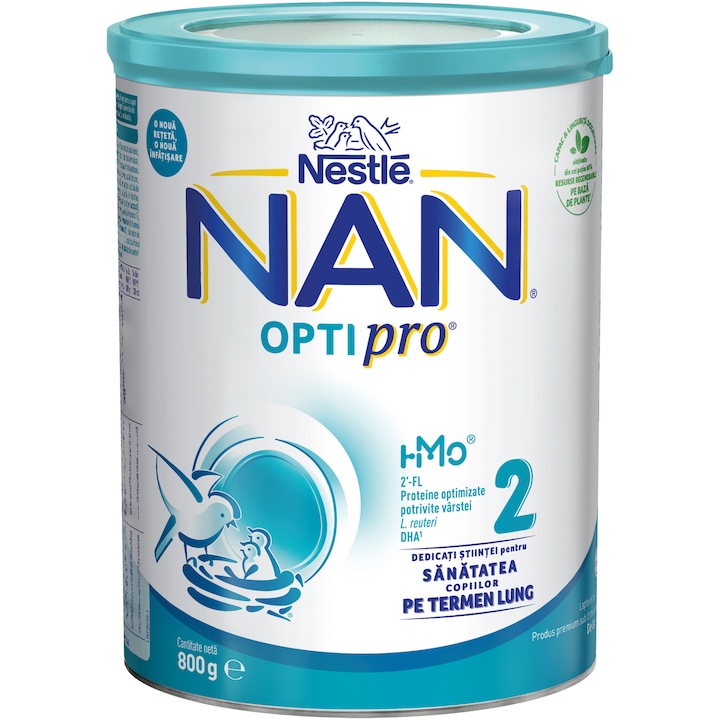 Мляко на прах Nestle NAN 2 Optipro, 800 гр, От 6 месеца