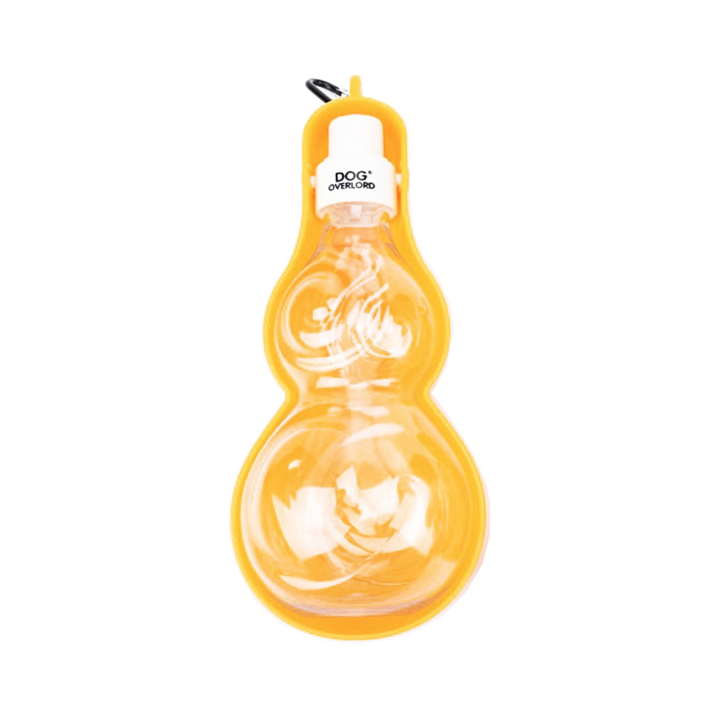 Sticla de apa portabila pentru caini, recipient portabil, 500 ml, Galben, BBL557