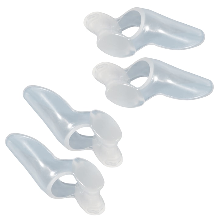 Orteza Silicon Corectie Deget Mare si Protectie Mont Picior Hallux Valgus SET 4 BUC