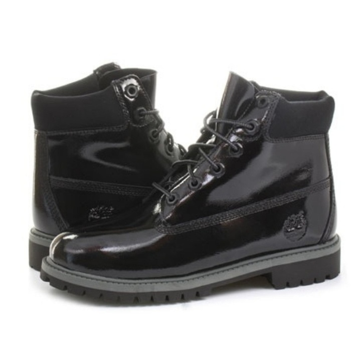 Ghete copii, Timberland, Piele naturala, Negru, Negru