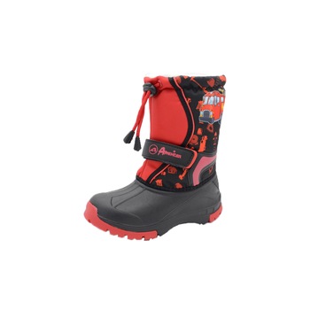 Cizme impermeabile imblanite pentru baieti American Club SB-2/2018N, Negru Cizme impermeabile imblanite pentru baieti American Club SB-2/2018N, Negru