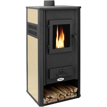 Termosemineu pe lemne, brichete si carbune Ferroli Mirano H, 22 kW, 2.8 kg/h, 49x46x105 cm Termosemineu pe lemne, brichete si carbune Ferroli Mirano H, 22 kW, 2.8 kg/h, 49x46x105 cm