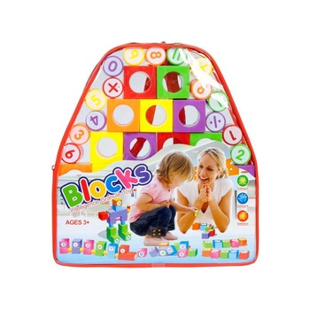 Joc de construit cuburi 25x24x7 cm Multicolor Joc de construit cuburi 25x24x7 cm Multicolor
