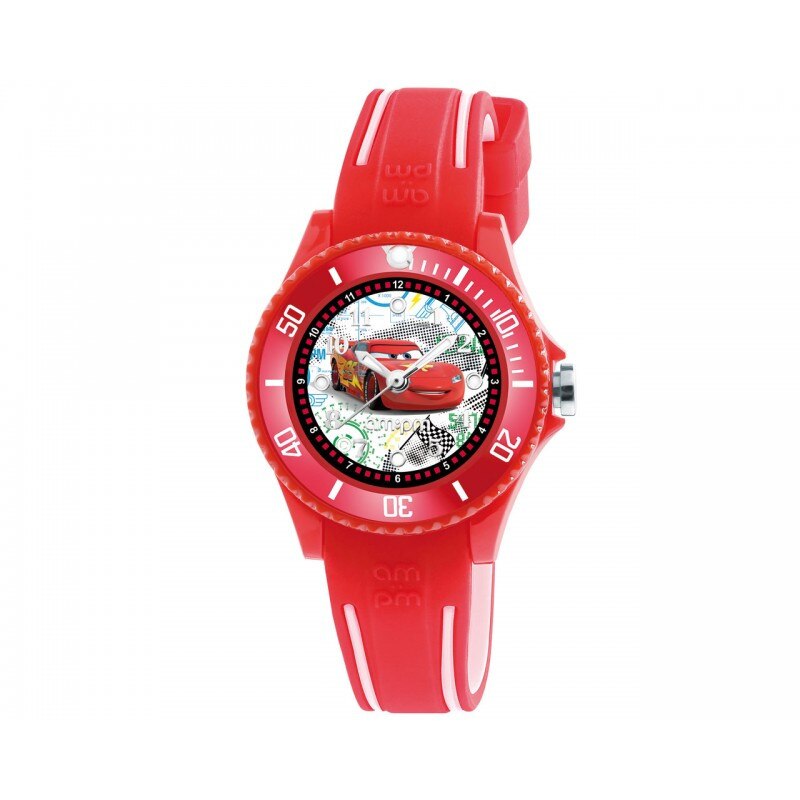 Ceas pentru copii, AM:PM, Disney Cars, curea din silicon rosu, DP186-K476